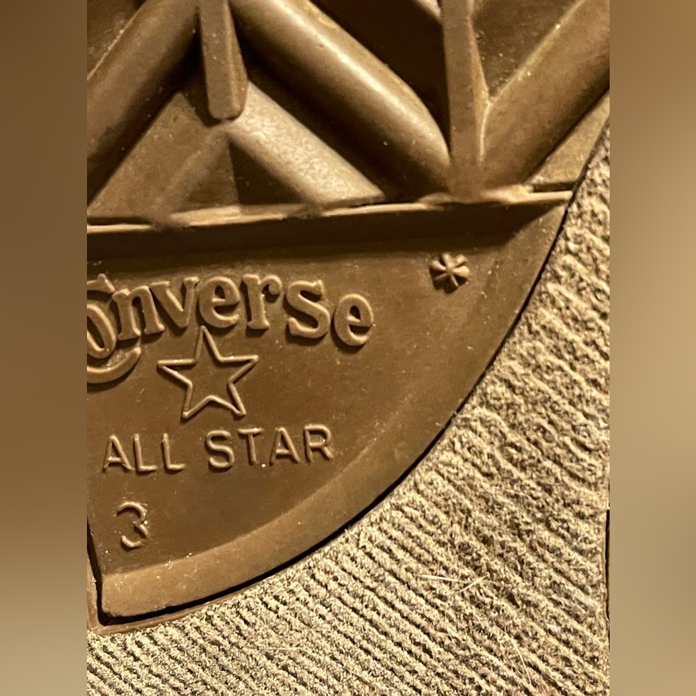 Gray White Converse ALL  Chuck Taylor Low Top Sz 3 - Picture 9 of 12